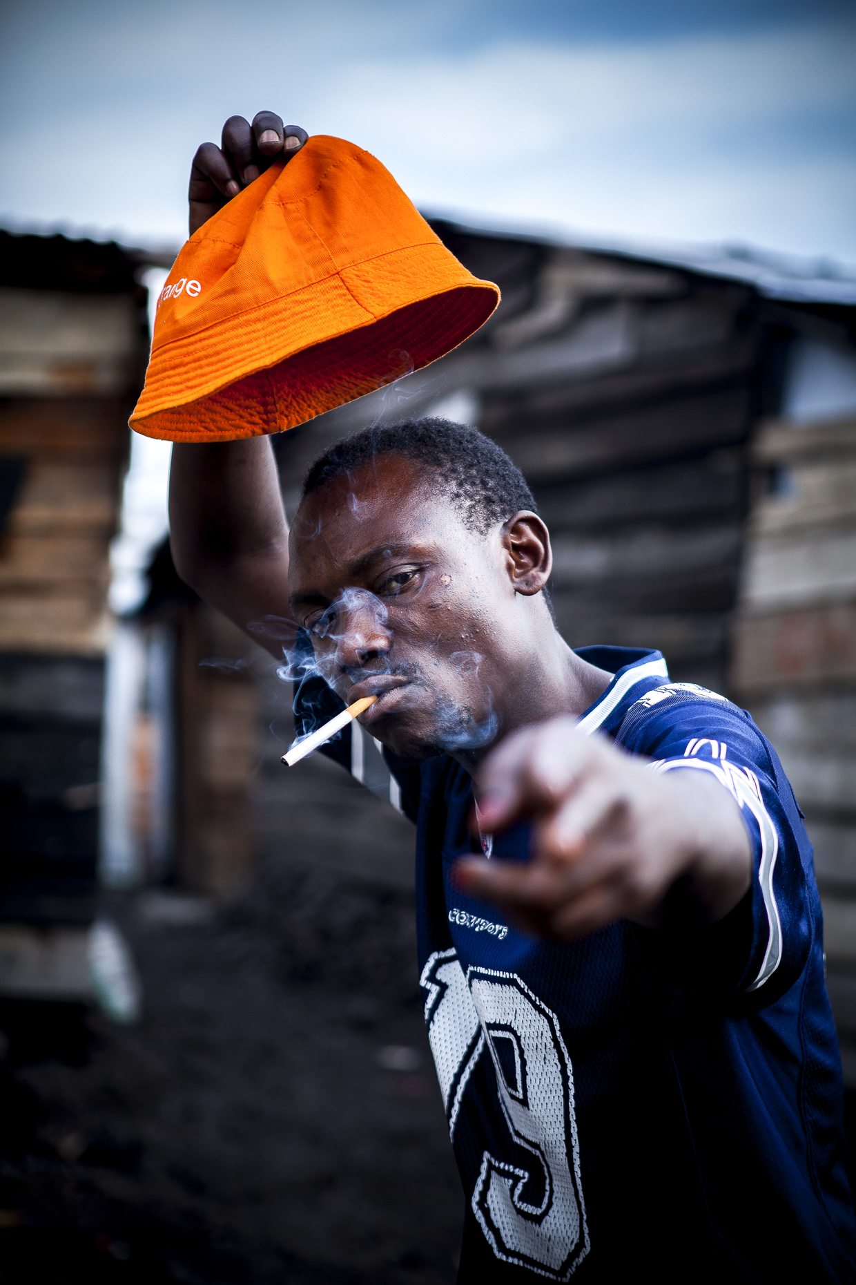 Drunk man, Goma, DR Congo